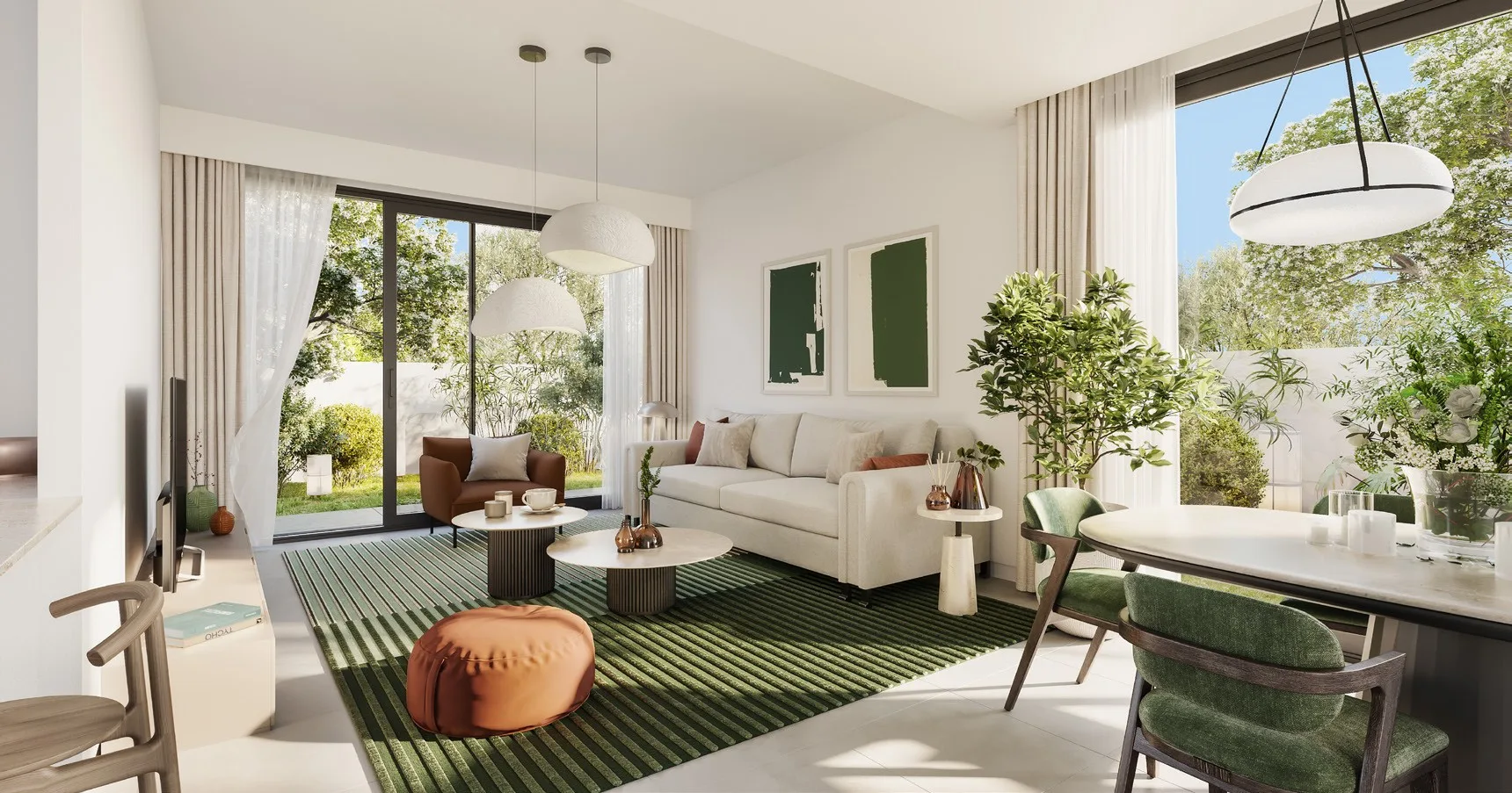 Warm open-plan residence at Lunaya Terraces